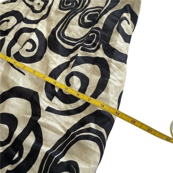 NWT Anthropologie The Wolf Gang Mirador Tan Linen Mini Dress Swirl SZ 6 - Picture 15 of 16